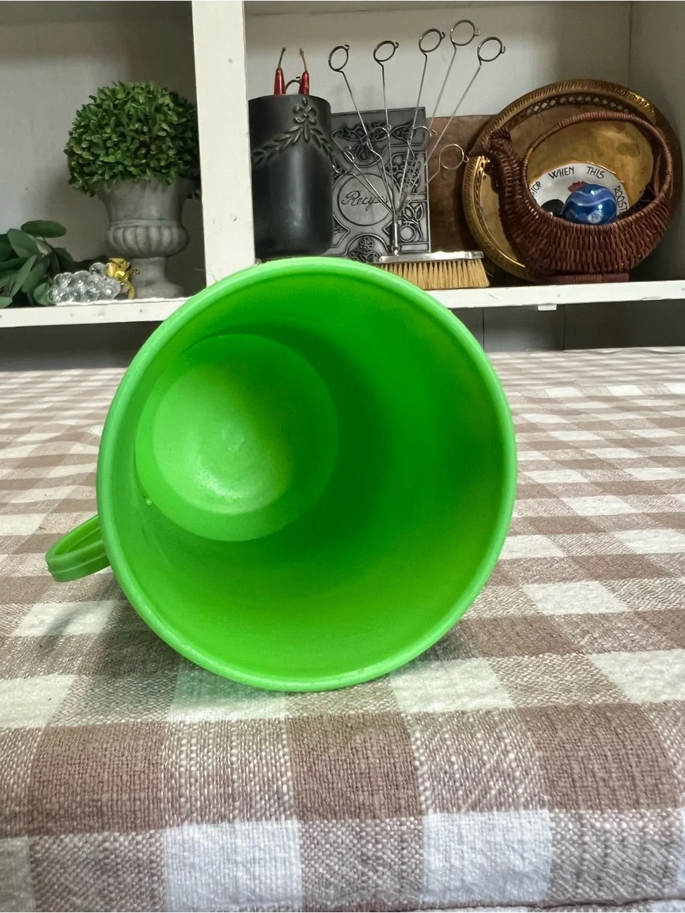 Vintage kool aid plastic cup green retro